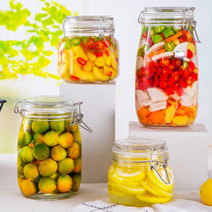 Vela de almacenamiento con tapa, tarro de vidrio con tapa, el mejor vendedor de <span class=keywords><strong>Amazon</strong></span>, precio de fábrica - Product Image 2