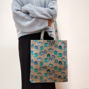 Sac de shopping personnalisable à longue poignée et bandoulière rayée pour les voyages, les activités de plein air et l'usage quotidien - Product Image 2