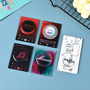 Acrylic Rotating Nfc Music Keychain Customizable Diy Album Pendant <b>Gift</b> - Product Image 1