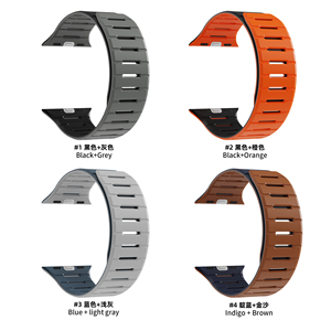 Correas de Reloj de Silicona Reversibles RYB para <span class=keywords><strong>Apple</strong></span> <span class=keywords><strong>Watch</strong></span> Series 11 10 9 8 7 <span class=keywords><strong>6</strong></span>, <span class=keywords><strong>Nuevo</strong></span> Diseño Magnético, Estilo Colorido - Product Image 6