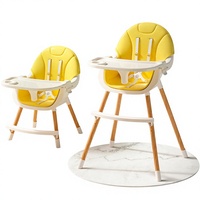 Chaise haute portable pour bébé à hauteur réglable, siège d'appoint pliable en plastique pour l'alimentation