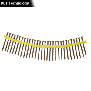 QuikDrive # 10 tornillos de cubierta de composite DCU de 2-3/4 pulgadas con cinta de sujeción, tornillos de acero al carbono Simpson Strong-Tie para fijación en cubiertas - Product Image 1