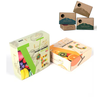 Échantillon Gratuit, Approvisionnement Direct Usine, Boîte d'Emballage Personnalisée pour Savon en Barre avec Fenêtre, Emballage Papier pour Savon, Parfum, Cosmétique