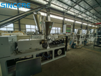 Chaîne de production de granulation et de recyclage de plastique PVC à refroidissement par air à découpe à chaud, avec moteur PLC 37kW 380V