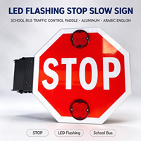 Panneau de signalisation LED clignotant Stop/Slow pour bus scolaire, contrôle de la circulation, en aluminium, arabe, anglais, vente en gros Yxz