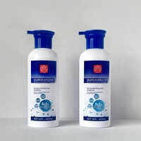 Bouteille en plastique PET personnalisée de 400 ml avec pompe pour lotion, shampoing, revitalisant, gel douche, lotion, emballage pour soins personnels, cosmétiques et soins de la peau