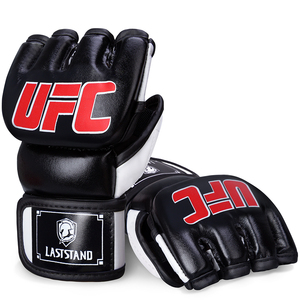 Guantes de Boxeo GINGPAI LASTSTAND de Medio Dedo para Lucha UFC MMA con Acolchado de Encaje Elásticos para <span class=keywords><strong>Entrenamiento</strong></span> y Sparring de <span class=keywords><strong>Kick</strong></span> <span class=keywords><strong>Boxing</strong></span> para Sanda - Product Image 4