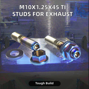 Vis à tête hexagonale en titane de haute qualité et durables M8 M10 pour voiture, idéales pour l'<span class=keywords><strong>assemblage</strong></span> de la culasse du moteur - Product Image 3