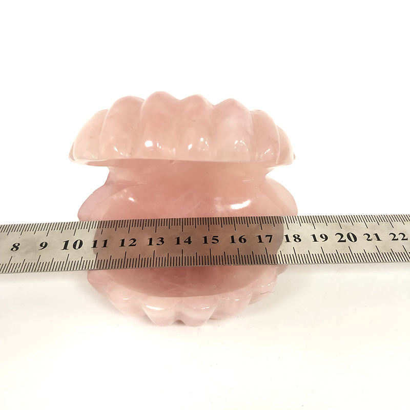 天然手彫りローズクォーツ装飾クリスタル貝殻飾り| Alibaba.com