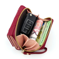 Pu cuir femmes portefeuille porte-monnaie petit Mini porte-carte poche femmes en gros