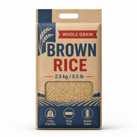 Sac en papier kraft blanc HONPAK de luxe, écologique, 100 g/m², avec poignées, pour emporter café et nourriture, sacs bruns avec logo imprimé