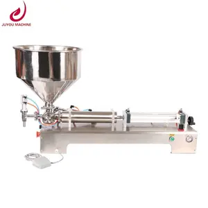 4 düsen 100-1000 ml vertikale manuelle automatische abfüllmaschine für flüssigkeiten von heißer soße creme tomatenpaste palmolivenöl