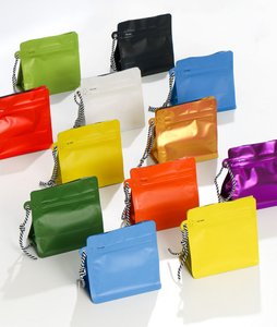 Bolsa Plana Morada con Cierre de Cremallera, Bolsas de Plástico para Café con Cordón Portátil para 125g 250g 500g de Granos de Café - Product Image 6