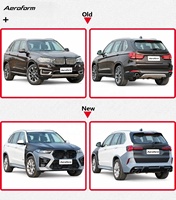 Kit carrosserie pour BMW X5 F15 2014-2018, mise à niveau vers le style X5 G05 LCI 2023-2026 X5M F95
