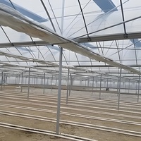 Vente en gros Serre d'extérieur GT Grande serre commerciale agricole multi-travée avec cadre en métal pour plantes