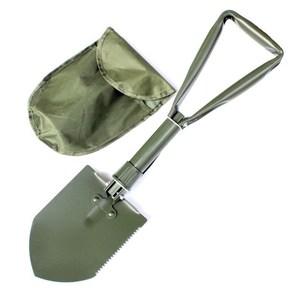 อุปกรณ์ตั้งแคมป์กลางแจ้งด้ามจับเหล็กสีเขียวพับได้อเนกประสงค์ - Product Image 1