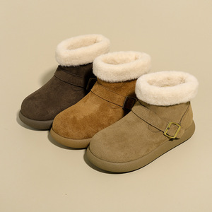 2025 Winter Autumn Thin Heel Light Fashionable Warm Anti-Slip Women's Snow Boots Soft Plush Cotton & Suede Comfortable - Product Image 4