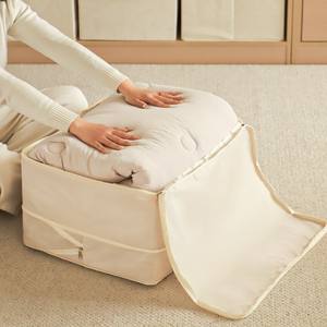 Sac de rangement compressible grande capacité, rectangulaire, anti-poussière, anti-humidité, pour couettes et vêtements, utilisation en chambre - Product Image 4