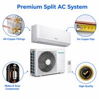 AC Split Inverter Hisense DC 9000BTU 12000BTU 18000BTU 24000BTU Tipe Dinding Pendingin & Pemanas R410A Smart AC