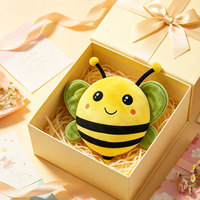 Peluche Abeille Personnalisée, Jouet en Peluche Doux, Aspect Adorable, Cadeau de Fête, Souvenir d'Événement, Décoration d'Intérieur, Vente en Gros