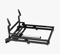 Canapé-lit électrique avec mécanisme de pliage plat, cadre en acier convertible, 9275