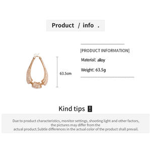 Collar de Moda Kaimei <span class=keywords><strong>2026</strong></span>, Collar Geométrico Metálico Exagerado, Accesorios Únicos, Collares Gruesos Dorados para Mujer - Product Image 6