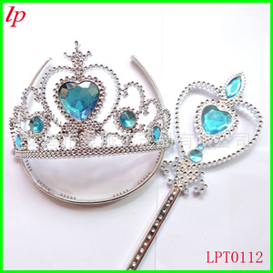 Ensemble de baguettes magiques Frozen Crown avec tresses de perruque et gants pour costume de fête pour filles LPT0140 - Product Image 4