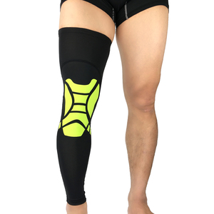 Genouillères de basketball personnalisées avec logo pour adultes, avec manchon de compression souple en nylon et spandex pour la jambe et le mollet, protection contre les périostites tibiales - Product Image 1