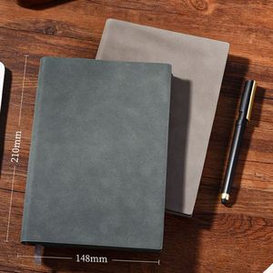 Carnet A5 personnalisé en cuir PU ligné avec couverture rigide, 100 feuilles, reliure cousue et logo – Vente en gros - Product Image 1