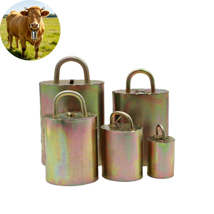 Nouvelles cloches métalliques en cuivre YUMO pour l'élevage de bétail, 8,6 cm, pour bovins, ovins, équins, pour le pâturage et le suivi des animaux - Product Image 1