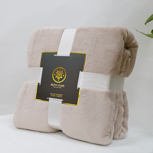 Lussuosa coperta in pile a due dimensioni Beige per un Comfort accogliente - Product Image 2