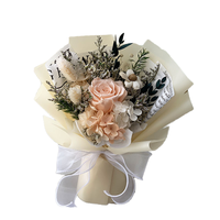 Nouvel Arrivage en Gros : Bouquet de Roses Éternelles Naturelles Séchées et Préservées, Fait Main, Idéal pour Décoration, Noël, Mariage, Saint-Valentin
