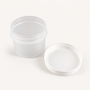 Recipientes Redondos de Plástico para Delicatessen con Tapa de Rosca, 8oz, Antiderrames, para Salsas, Almacenamiento de Verduras y Frutas en <span class=keywords><strong>el</strong></span> Refrigerador, Juego al por Mayor - Product Image 4