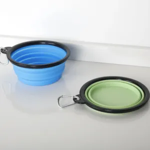 Portable Collapsible Pet Cat and Dog Food Feeding Bowl Dog Travel Silicone Bowl Travel Outdoor Accessories