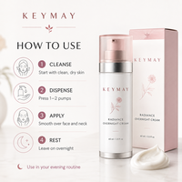 Crème de nuit pour le visage à l'escargot 60 ml, filtrat d'escargot, glycérine, texture riche, hydratation profonde, nourrissante, éclaircissante, pour tous types de peau