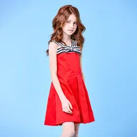 Children's Red Cotton Summer Dress, Children's Clothing