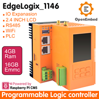 EdgeLogix-1146 PLC de Alto Rendimiento Raspberry Pi CM5 Computación Industrial en el Borde 32 E/S Expandibles EtherCAT CAN RS485 Programación