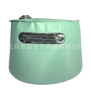 Sac à eau d'extérieur 10L 20L en tissu maillé PVC pour la pêche, le camping, les accessoires de tente, vert, noir, couleur unie - Product Image 3