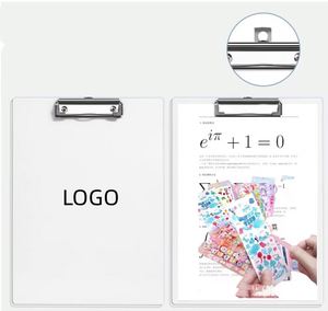 Porte-documents avec clip métallique discret, porte-documents de bureau en acrylique - Product Image 1