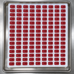 Moule en silicone rectangulaire arrondi TH pour bonbons gélifiés, plateau de production industriel en platine de qualité alimentaire, logo personnalisé en gros - Product Image 2