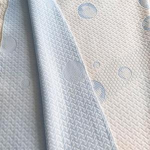 Oem ODM Jacquard Tricot thoáng khí bền <span class=keywords><strong>Polyester</strong></span> Vải cho tấm Ga Trải Giường không thấm nước nệm bảo vệ - Product Image 1