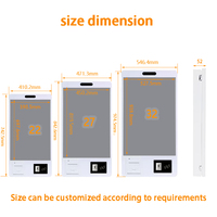 Kiosque de commande automatique pour restauration rapide avec écran tactile Android de 27 pouces pour les paiements en restaurant