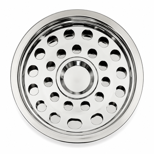 Juego de artículos de comunión de fe cristiana de acero inoxidable moderno personalizado, suministros para iglesia, bandeja y disco de comunión de plata - Product Image 4