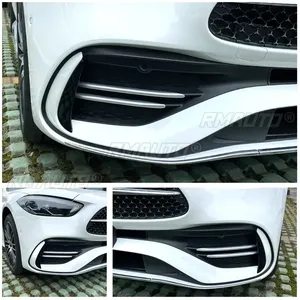 Nuevas 2 Cubiertas Decorativas para las Rejillas de las Luces Antiniebla Delanteras para Mercedes Benz Clase C W206 C200 C260 C300 2022+ - Product Image 6