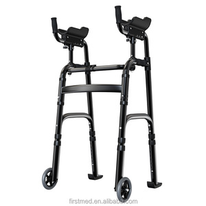 <span class=keywords><strong>Andador</strong></span> Plegable con Soporte para Antebrazos |   Aleación <span class=keywords><strong>de</strong></span> Aluminio |   Ajustable en 6 niveles <span class=keywords><strong>de</strong></span> altura |   Ayuda para la Movilidad con Ruedas, Capacidad <span class=keywords><strong>de</strong></span> 136 kg para - Product Image 2