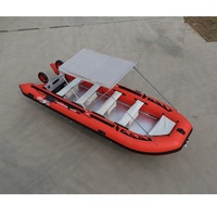 Bateau pneumatique de pêche à rames haute vitesse CE 5,5 m à vendre
