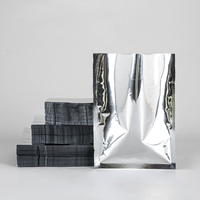 Sacs sous vide en aluminium à trois côtés scellés avec logo imprimé personnalisé, sacs d'emballage en feuille thermoscellable pour aliments, en-cas