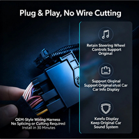 Autoradio Android 15 avec écran vertical 9,7 pouces, système stéréo à écran partagé, GPS intégré et aide au recul pour Ford Mustang 2015-2023