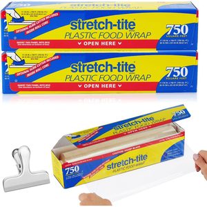 Stretch Tite <b>Plastic</b> Food <b>Wrap</b> 750 Sq Ft 11 7/8 Inch With Slide Cutter Kitchen Use - Product Image 1