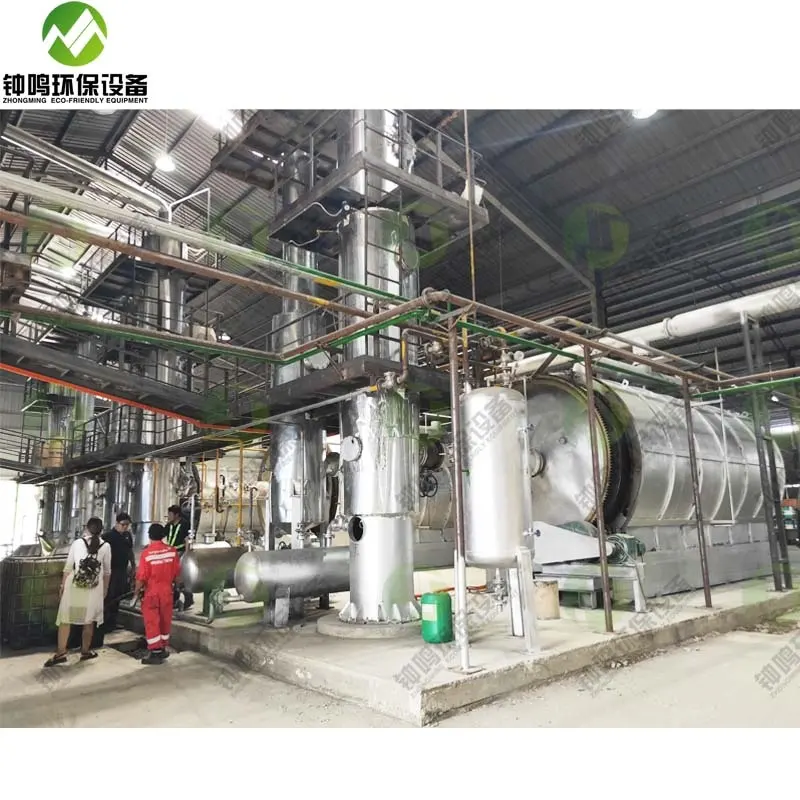 Small Scale Mobile Crude Oil Refinery Diesel Base Oil Diesel Distillation Machine Manufacturing Plant waste Oil Recycling 85-90%